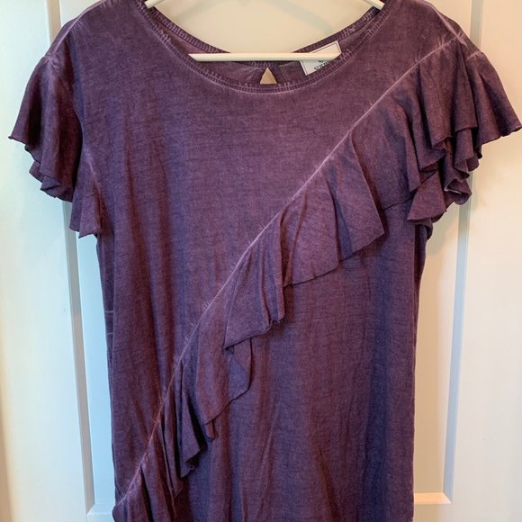 Purple Ruffle Blouse - Picture 3 of 5